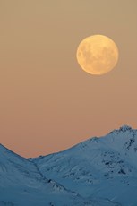 Moon  over the Mountains,...